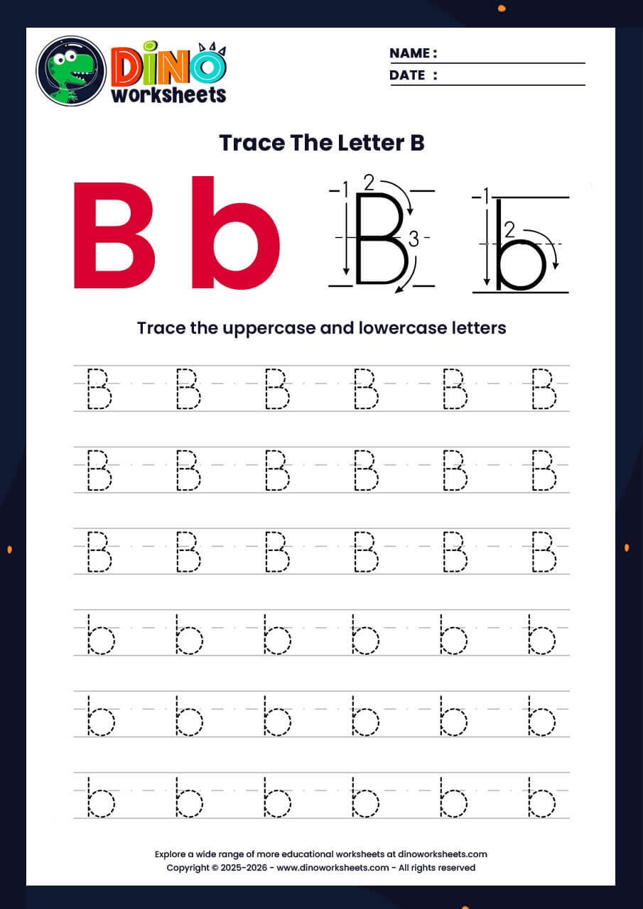 letter tracing worksheets