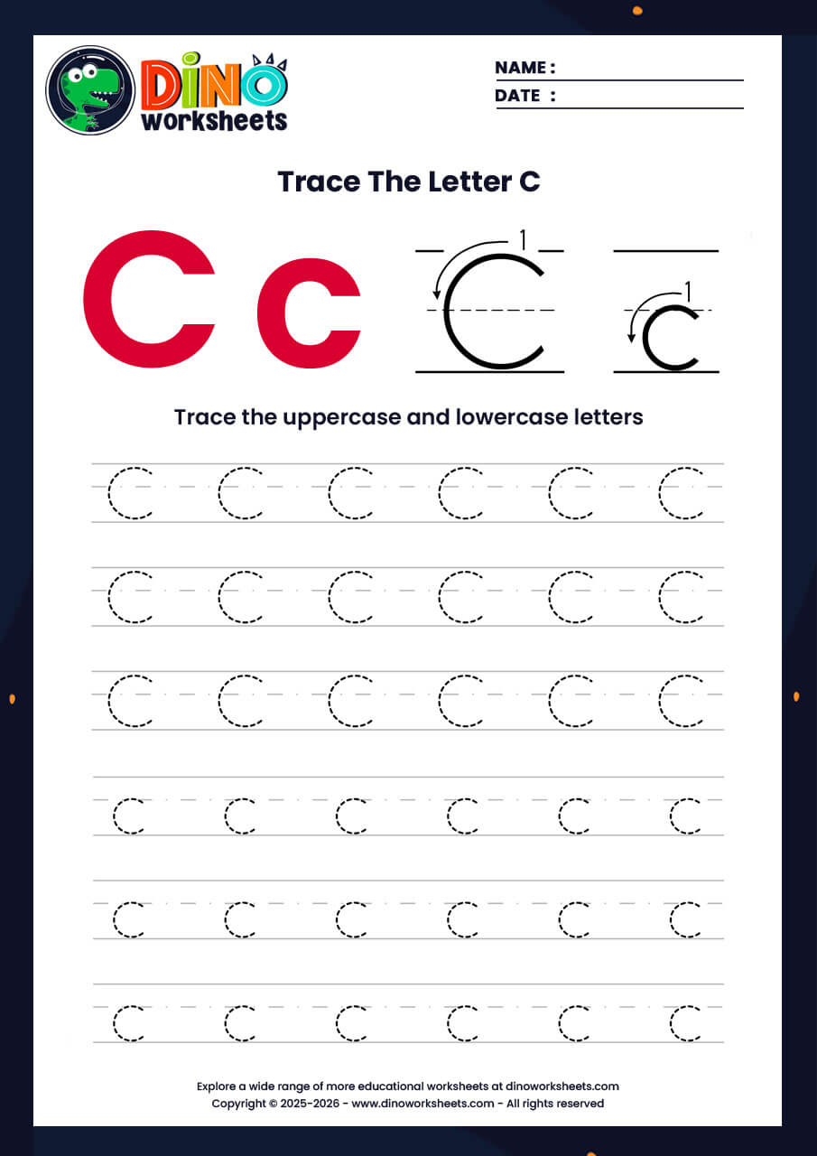 letter tracing worksheets