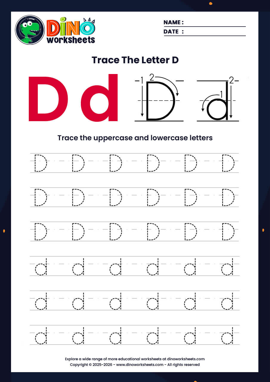 letter tracing worksheets