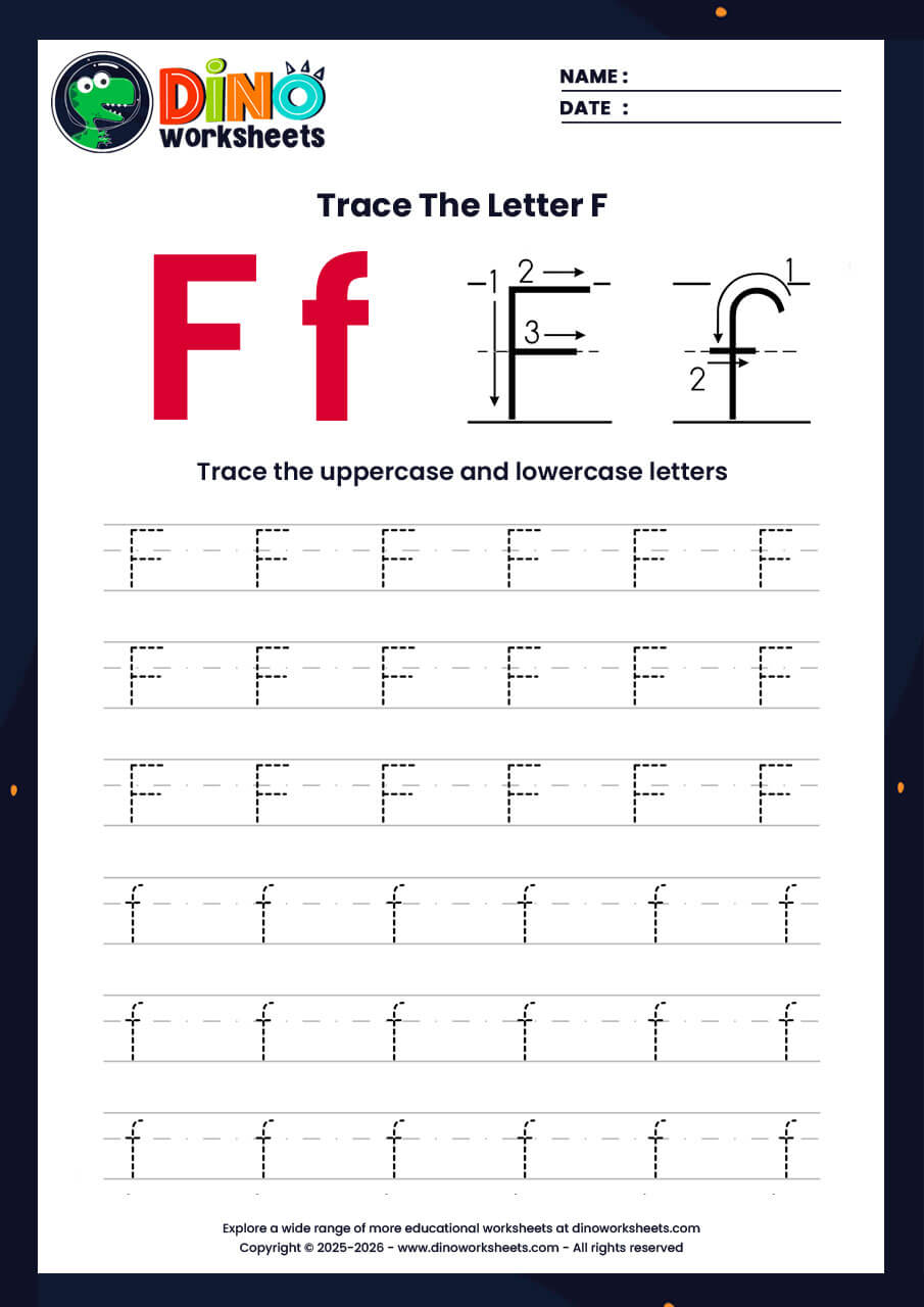 letter tracing worksheets