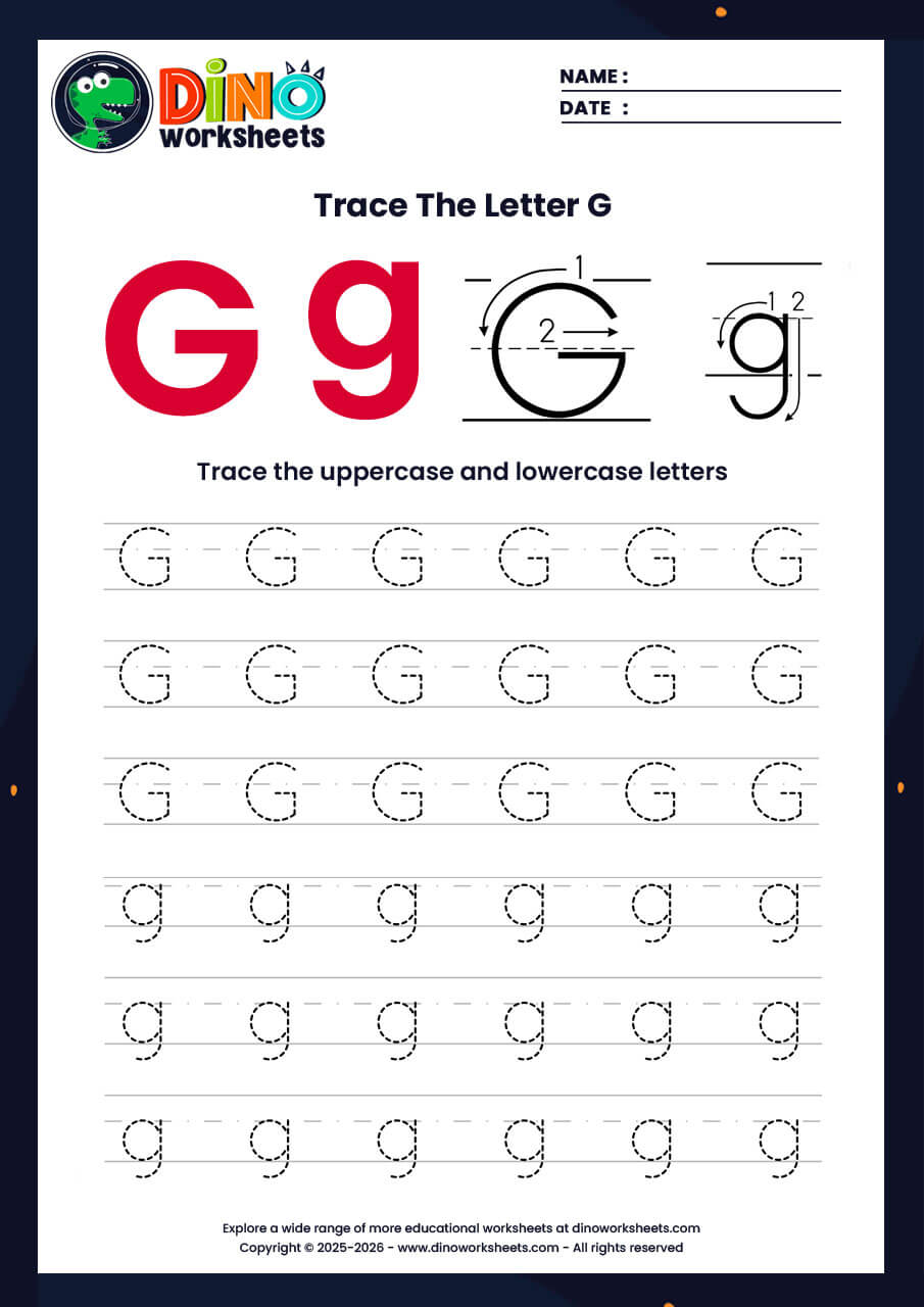 letter tracing worksheets