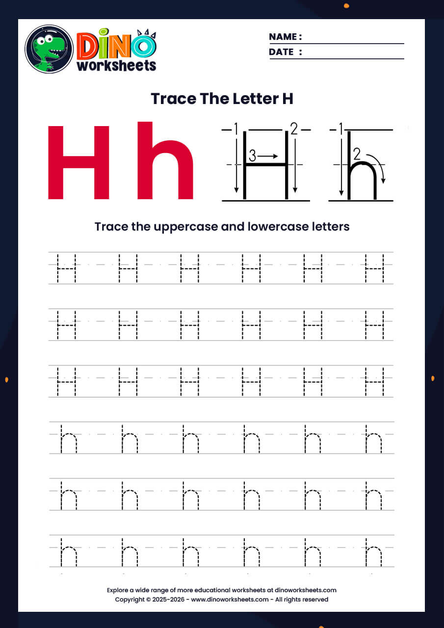 letter tracing worksheets
