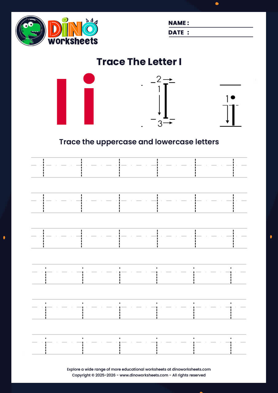 letter tracing worksheets