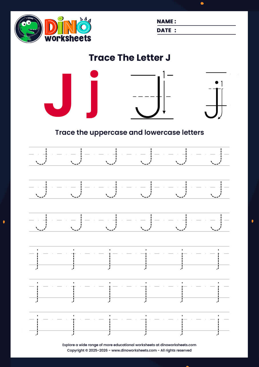 letter tracing worksheets