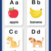 A to Z Alphabets Flashcards for Kids- Dino Worksheets