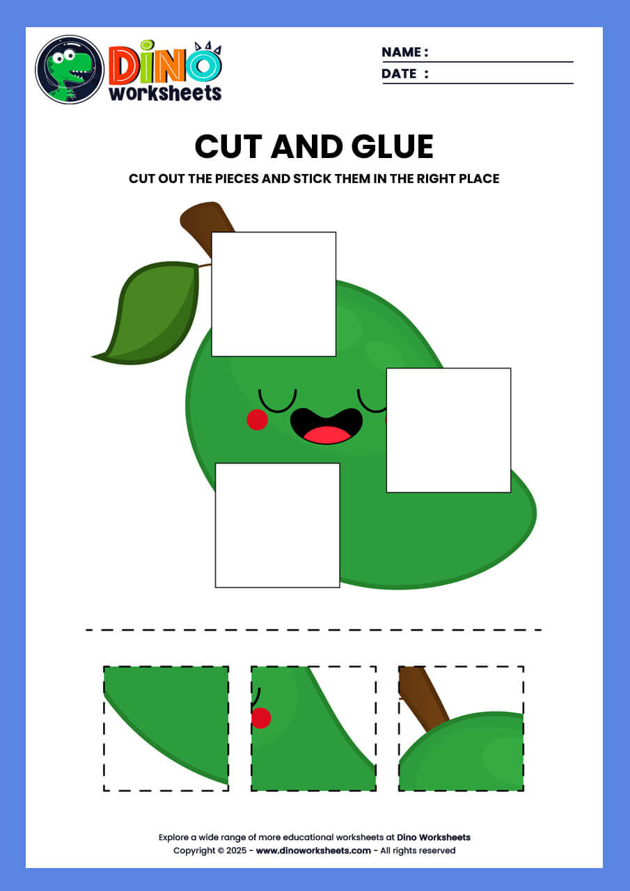 cut and paste activity for kids