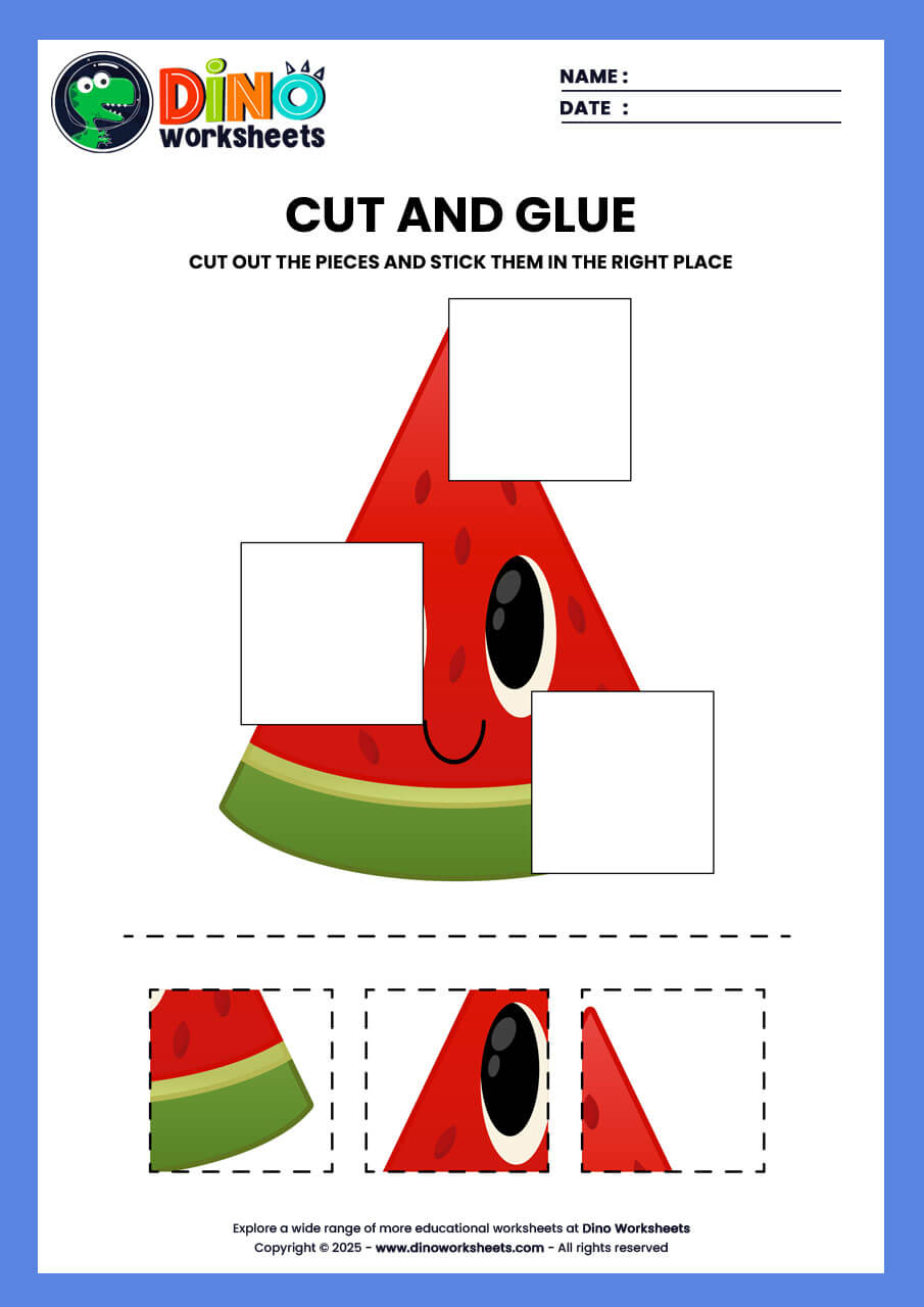 cut and paste activity for kids
