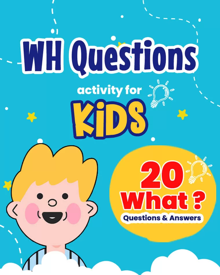 WH Questions - 20 What Printable Flashcards for Kids