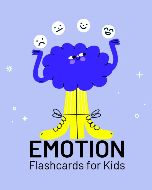 Feelings & Emotions Cards for Kids | 38 Emotion Identification Flashcards