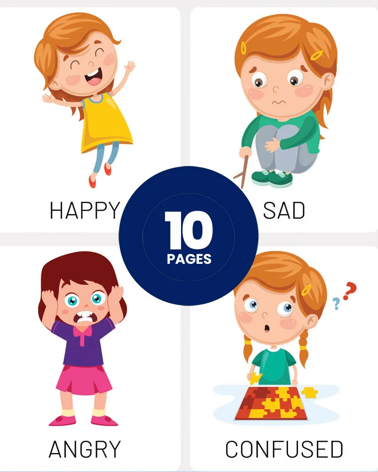 Feelings & Emotions Cards for Kids | 38 Emotion Identification Flashcards - Image 3