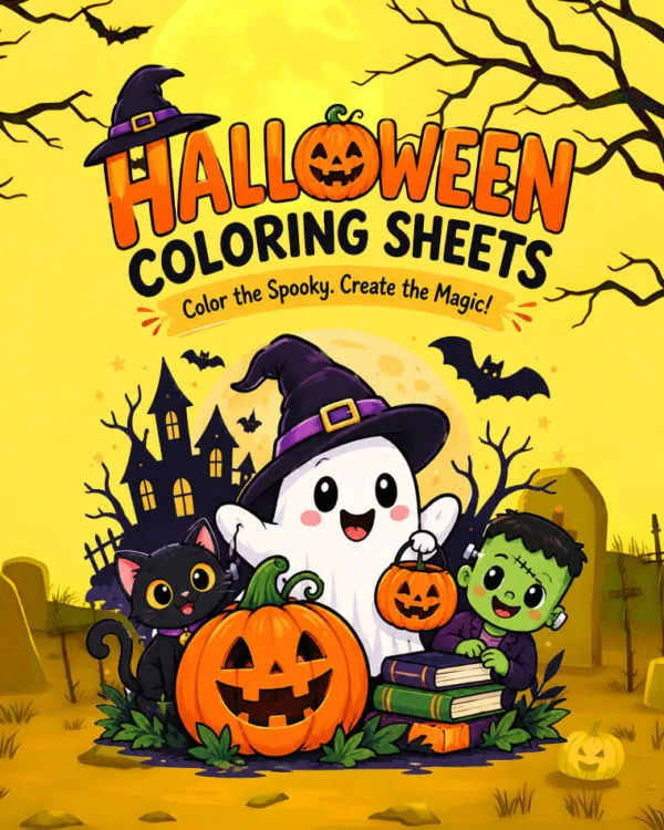 50 Halloween Coloring Pages for Kids